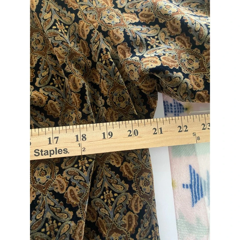 Vintage Velvet Burnout Paisley Kimono Jacket Womens Made‎ USA